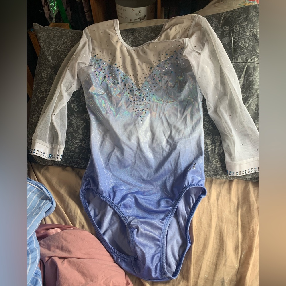 Gorgeous Snowflake Designs Competition Gymnastics Leotard